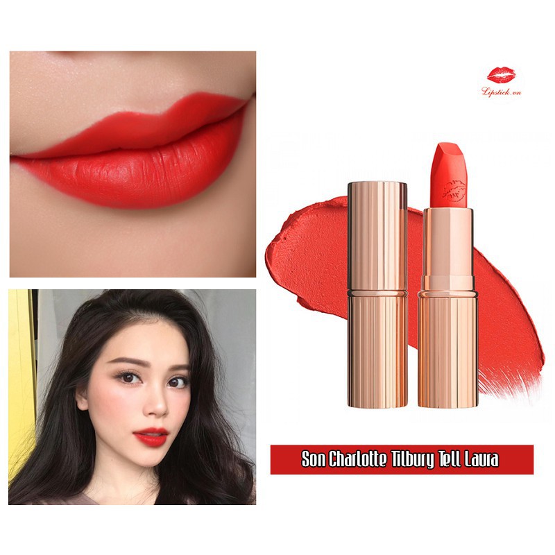 Son Charlotte Tilbury matte full size và size mini chính hãng UK