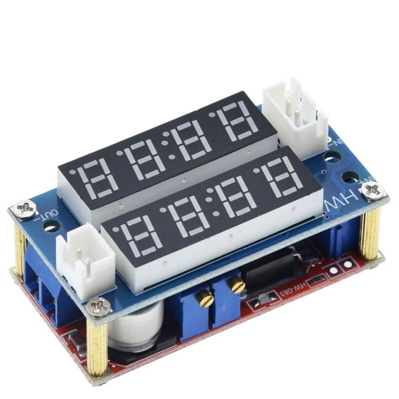 Mô Đun Điều Chỉnh Điện Áp Xl4015 5a Mô-đun sạc bước xuống CC / CV nguồn có thể điều chỉnh Vôn kế Ampe kế