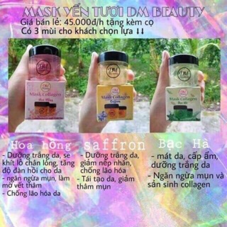 Nạ yến tươi collagen DM set 3 hủ