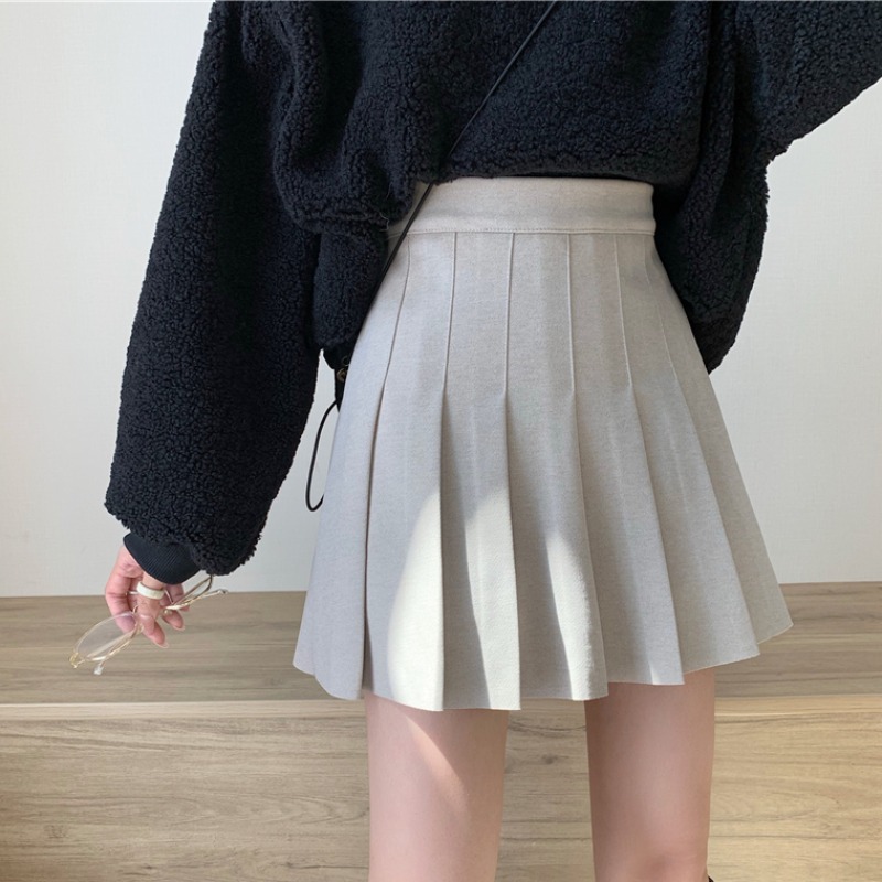 Chân váy xếp ly lưng cao thời trang mùa xuân 2020 dễ thương dành cho nữ