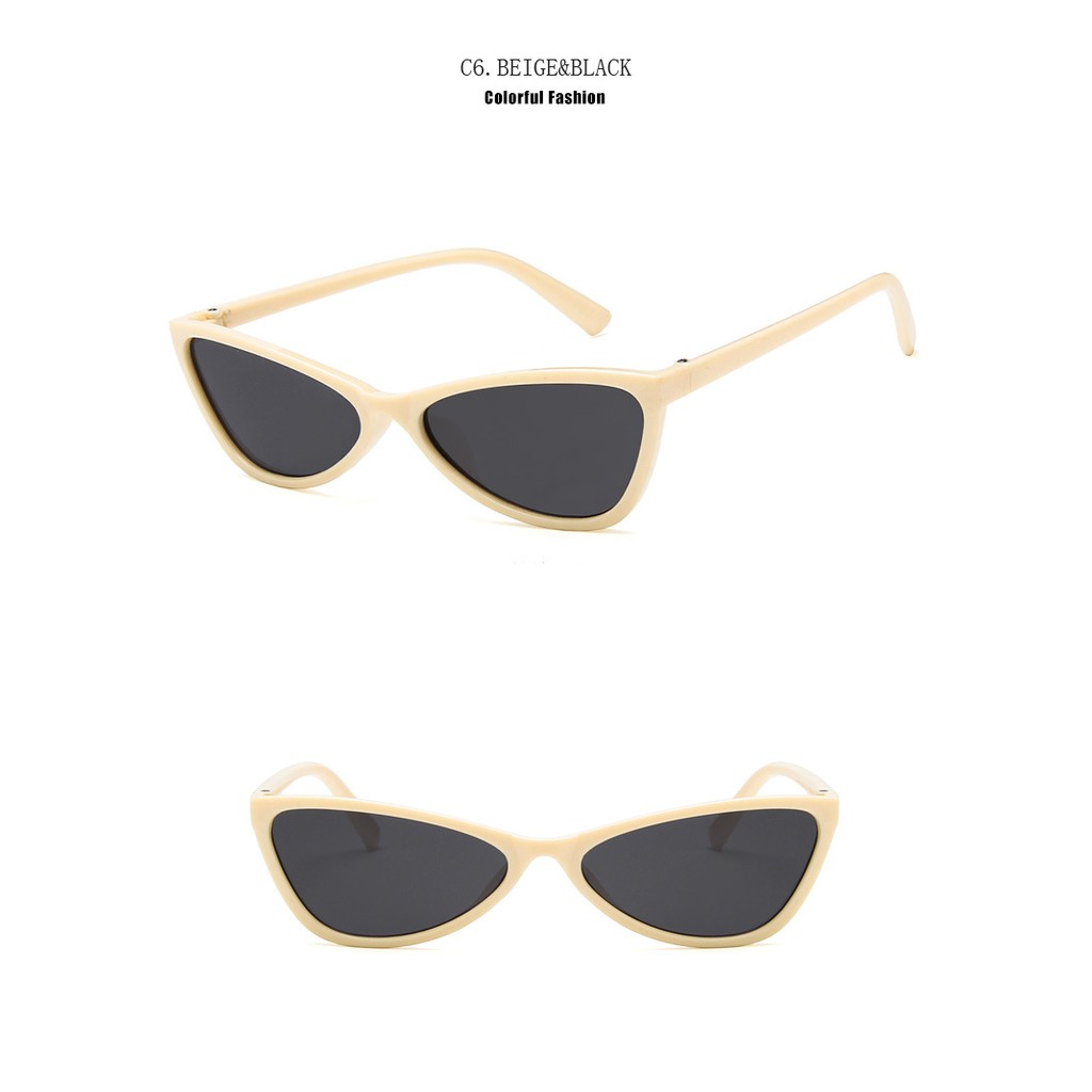 Kính Mát Hình Mắt Mèo Chống Tia UV400 Dễ Thương Cho Nữ