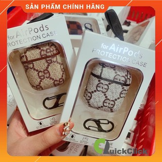Bao da cao cấp Airpods 2 Họa tiết Gucci, LV