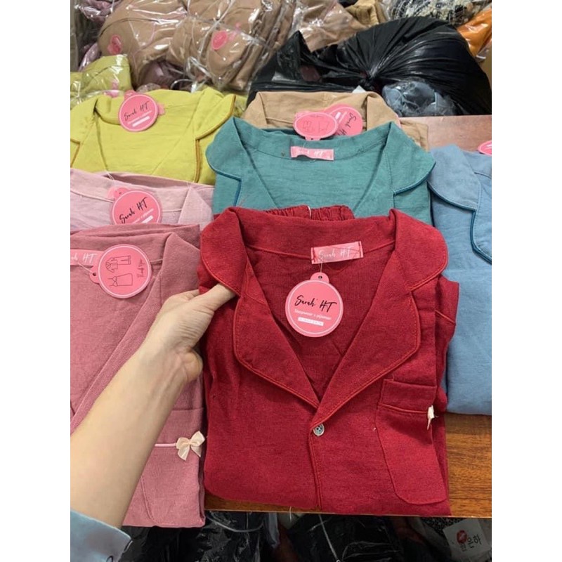 [MẪU MỚI] Đồ Bộ Pijama - Bộ Nhung Tăm Tay Dài Cao Cấp [HÀNG ĐẸP CHUẨN | BigBuy360 - bigbuy360.vn