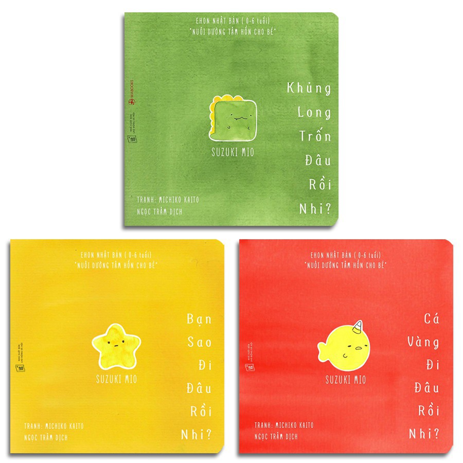 Sách Wabooks - Ehon Đi Đâu Thế (Bộ 3 Cuốn)