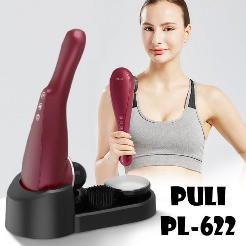 Máy massage cầm tay pin sạc 4 đầu PULI PL-622 - Có đầu nóng