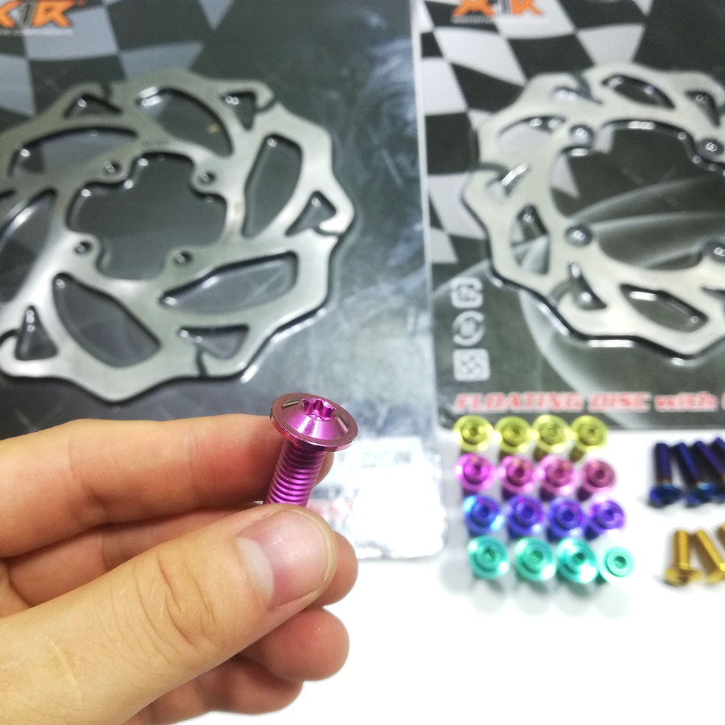 Cặp đĩa thắng trước sau X1r cho xe  Exciter 150 kèm ốc gắn