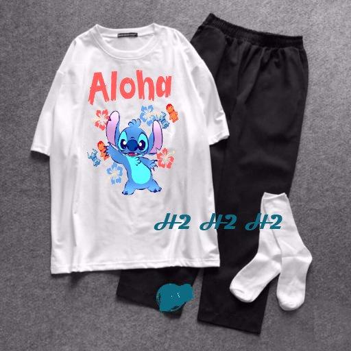 Set ÁO GẤU ALOHA KÈM QUẦN KAKI SIÊU CÁ TÍNH - Tại Ly Ly Shop