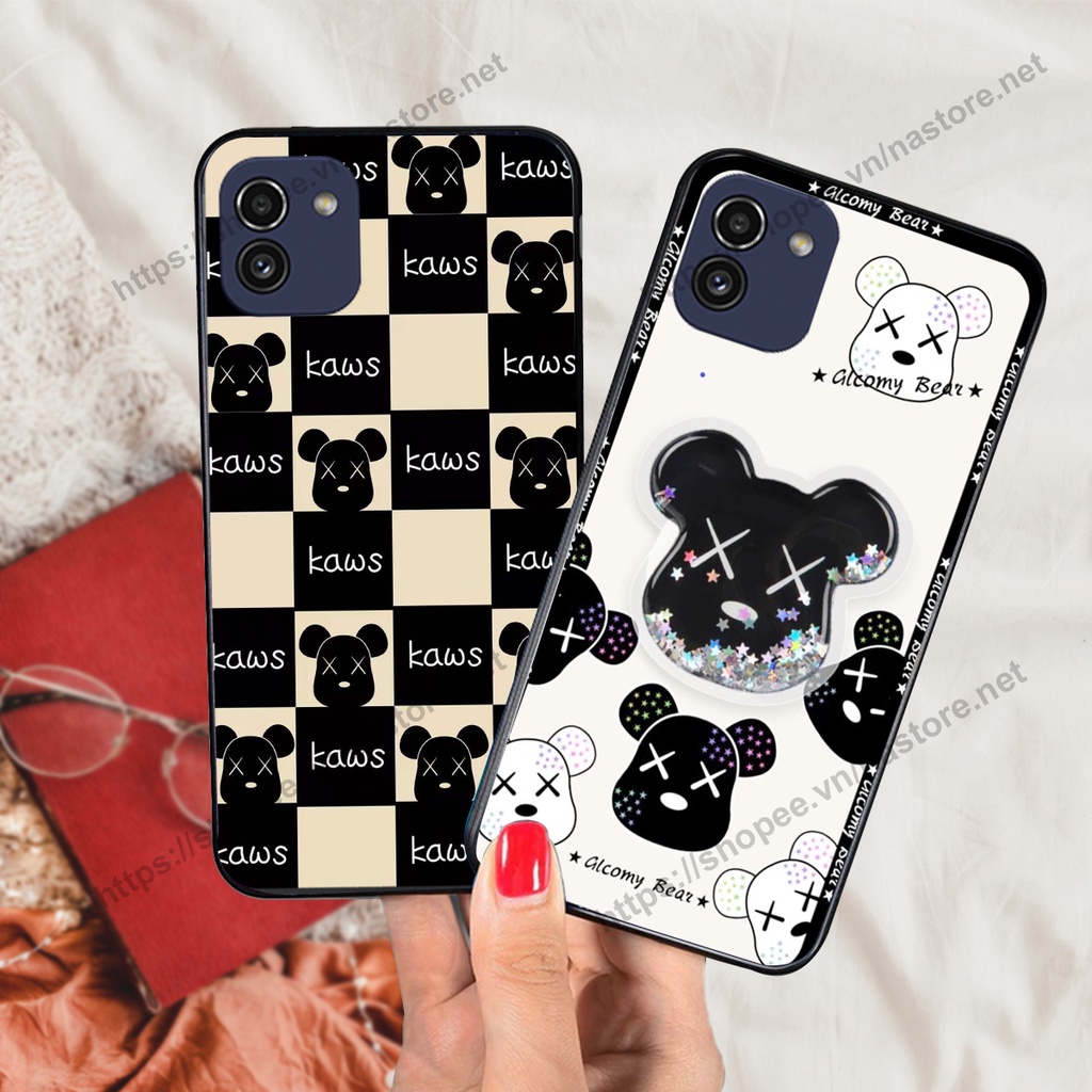 Ốp lưng Samsung A03 / A03 Core trái tim họa tiết caro, mikey họa tiết beabrick kaws cute