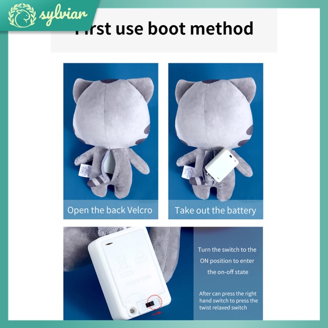 Thú Nhồi Bông Hình Mèo Tom Angela Phát Ra Giọng Nói Thông Minh 28cm