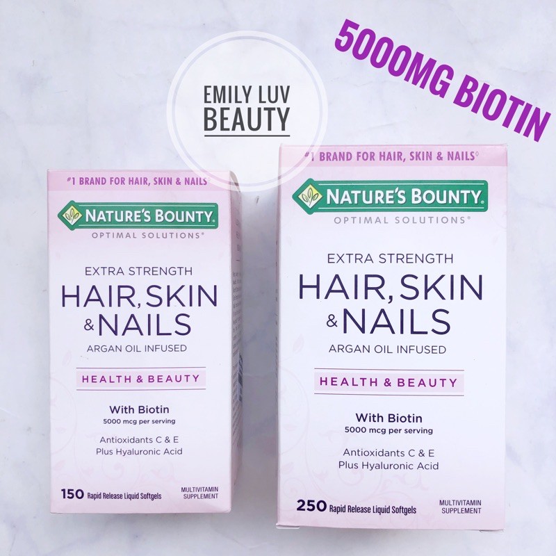 Nature’s Bounty Hair Skin Nails 150 viên Mỹ