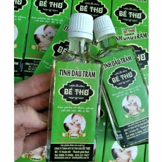50ml dầu tràm Bé Thơ ( trên thân chai có khắc dấu Bé Thơ )