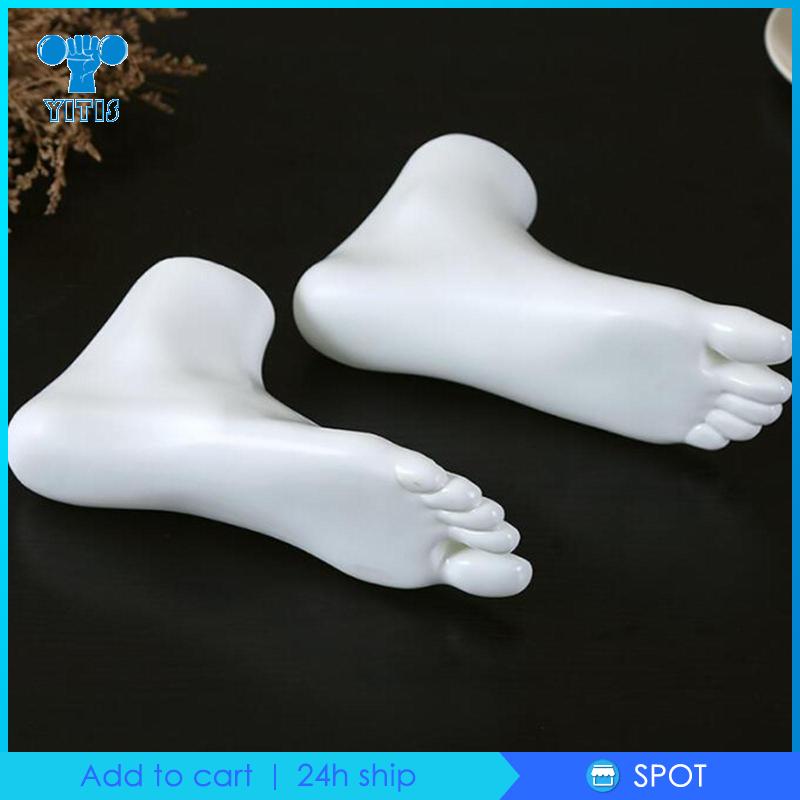 Cặp Mô Hình Bàn Chân Người Bằng Nhựa Cho Giày Sandal