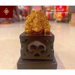 Tượng cóc mạ vàng phong thuỷ minisize (cao 10, dài 5, rộng 5)
