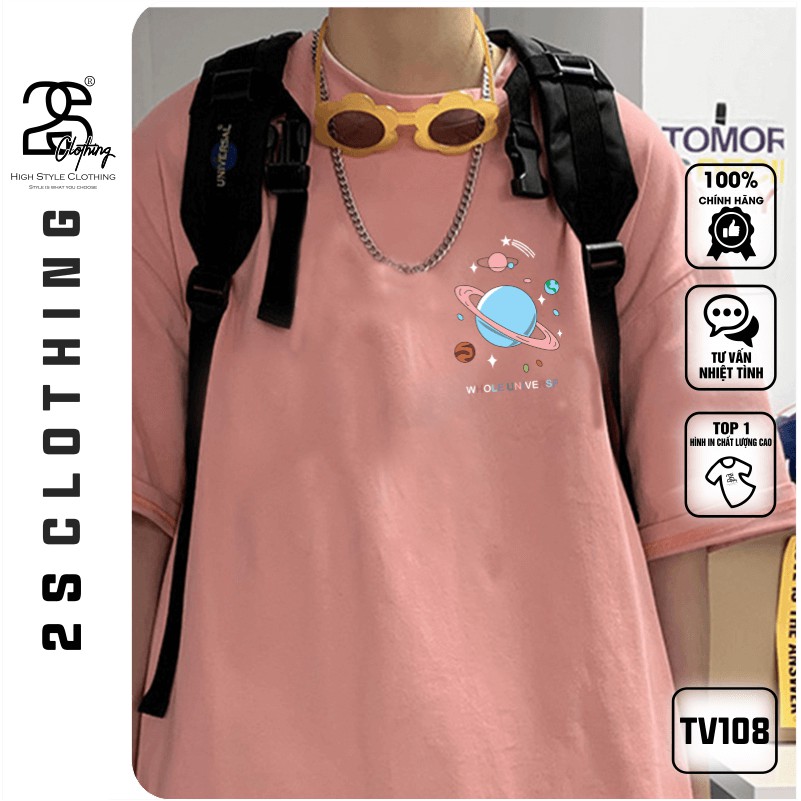 Áo Thun Trắng From Rộng Nam Cổ Tròn Tay Lỡ 2s Clothing Áo Phông Unisex Cotton Oversize Form Rộng Giá Rẻ In Hình TV108 | BigBuy360 - bigbuy360.vn