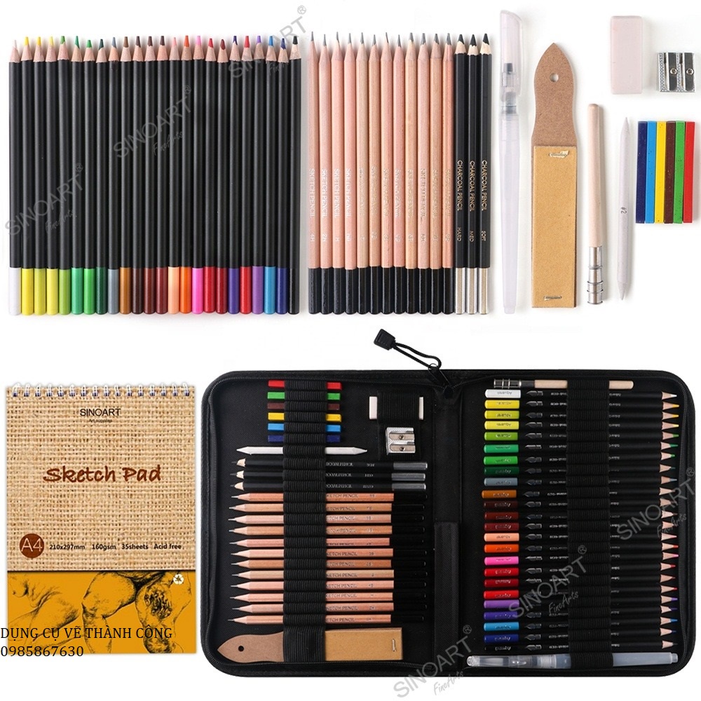 SET 13 món Vẽ Màu Acrylic SINOART- Acrylic Painting Kit