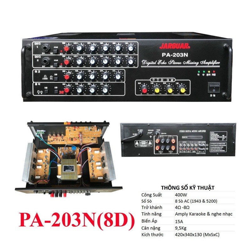 Âm ly Jarguar PA203
