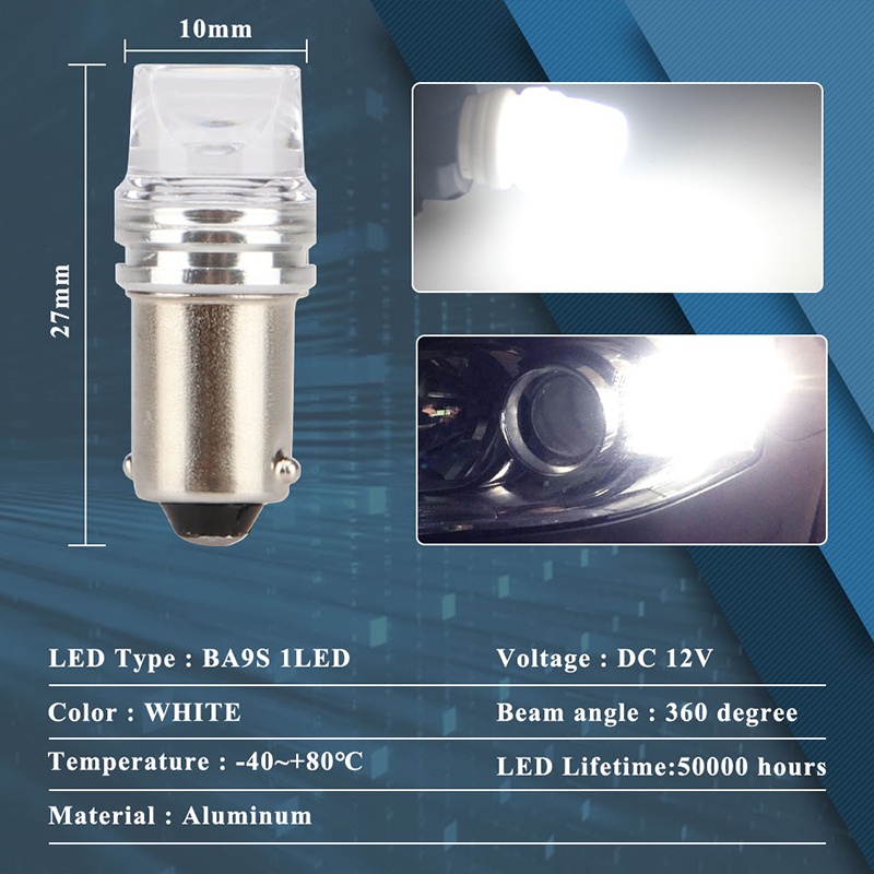 Set 10 Bóng Đèn LED BA9S T4W Siêu Sáng Dành Cho Ô Tô
