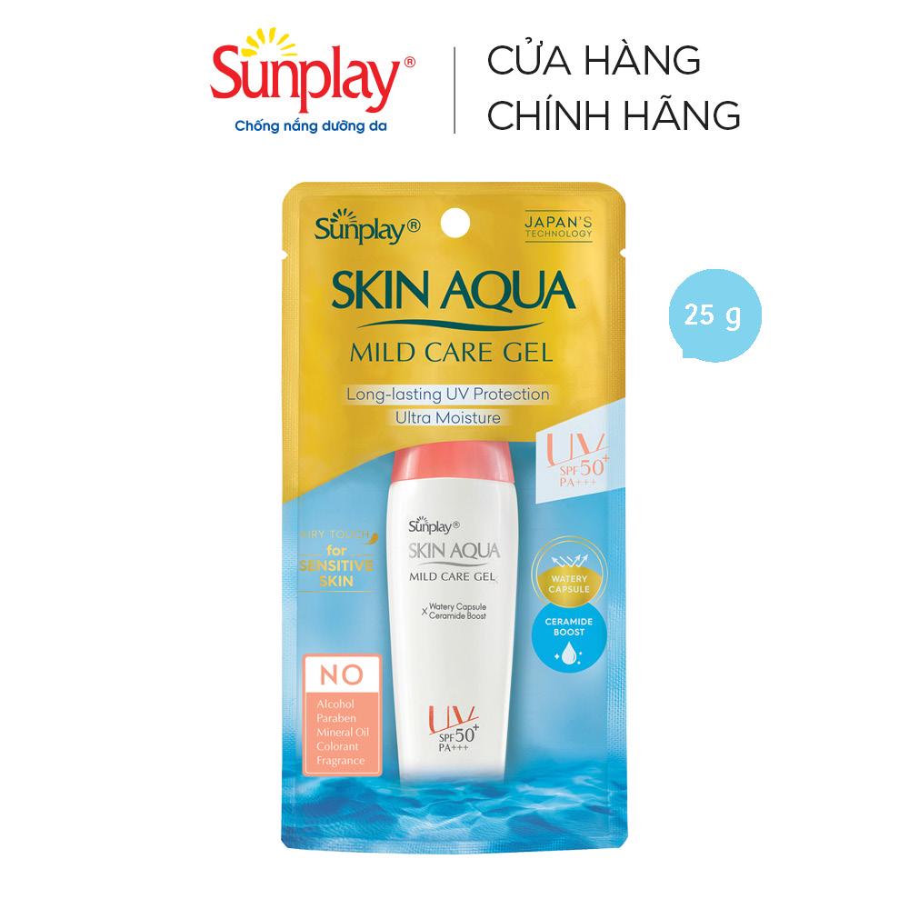 Gel chống nắng cho da nhạy cảm Sunplay Skin Aqua Mild Care Gel SPF50+ PA+++ 