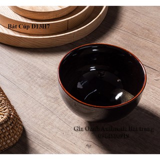 Tô đựng canh, phở OANH GIA AUTHENTIC BAT TRANG - Men cánh gián cao cấp