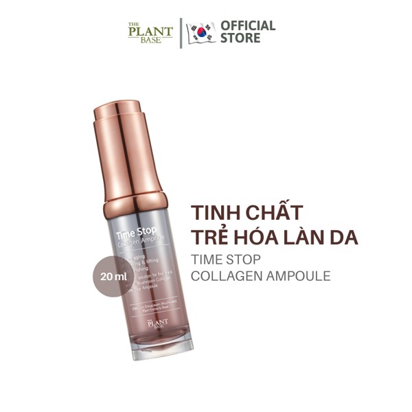 Tinh chất trẻ hóa làn da The Plant Base Time Stop Collagen Ampoule 20ml (Date 10/2023)