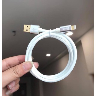 Dây Cáp Sạc Bewo Da Cao Cấp Iphone- màu White