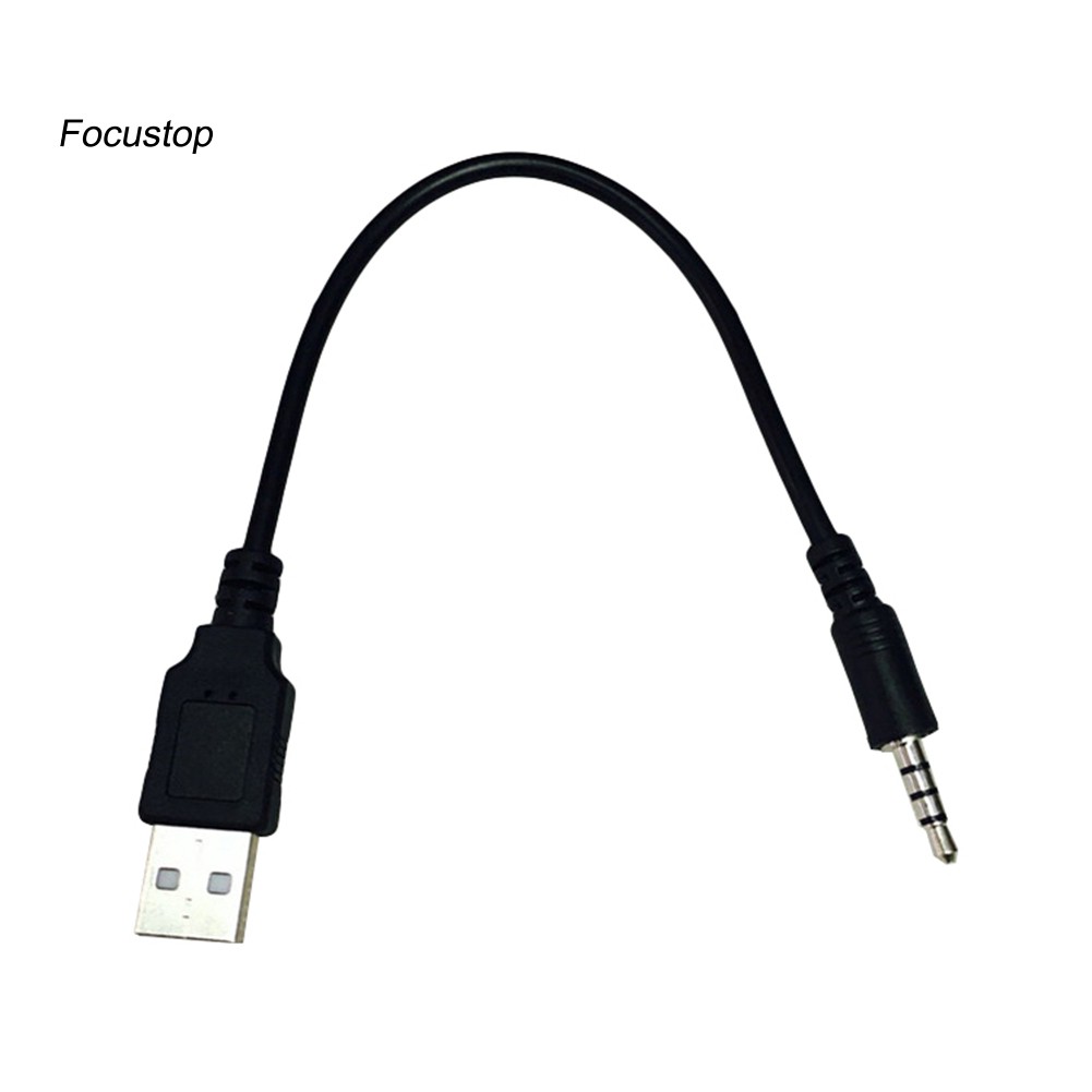 Dây Cáp Chuyển Đổi Âm Thanh Từ Đầu Cắm 3.5mm Sang Cổng Usb Aux Cho Mp3 Trên Xe Hơi