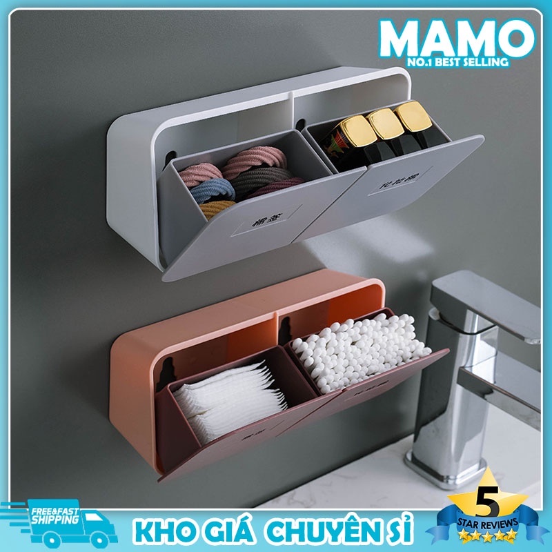 [Mã LIFE1511A giảm 10% đơn 50K] Hộp đựng bông tẩy trang - Decor nhà tắm Hộp đựng đồ treo tường - LO66 | BigBuy360 - bigbuy360.vn