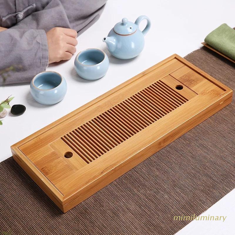 Bộ Khay Đựng Trà Bằng Gỗ Tre Phong Cách Trung Hoa Tiện Dụng