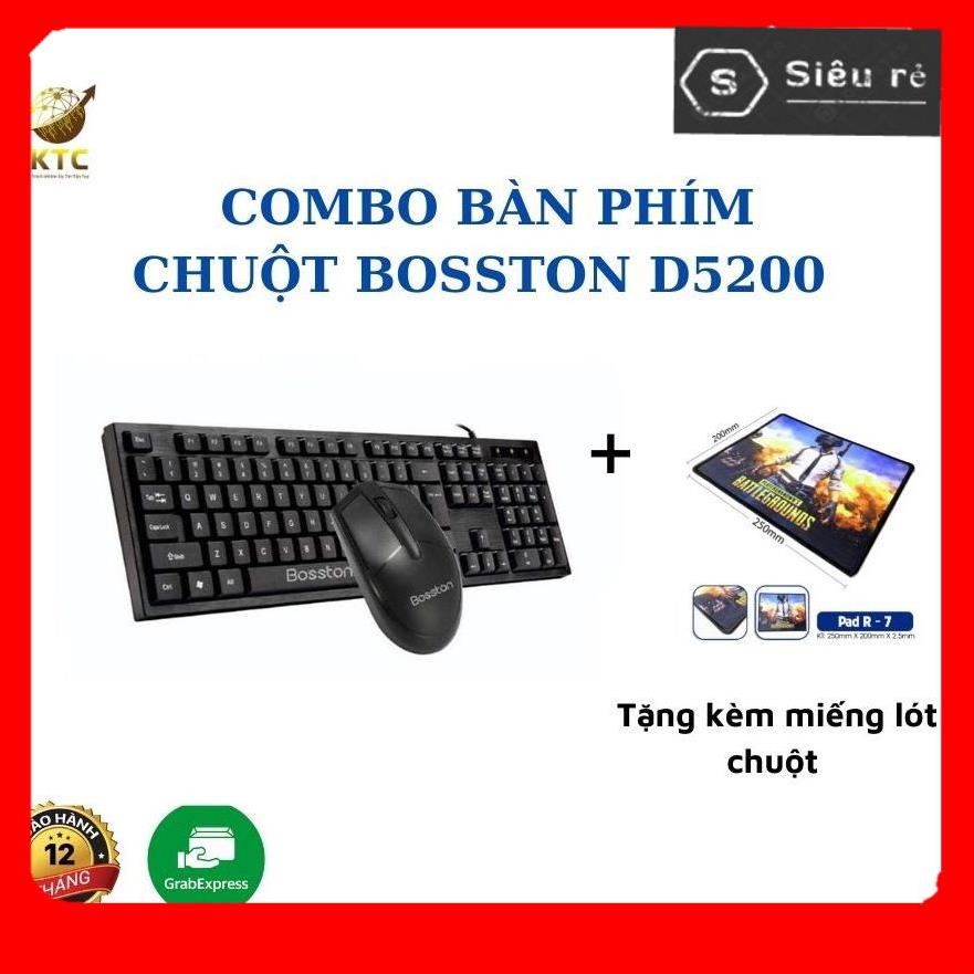 Bộ Bàn Phím Chuột SSR Bosston Model D5200 USB BH12T (PD85110)