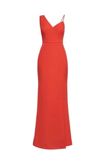 Đầm BCBG dài sang chảnh BCBGMAXAZRIA Asymmetric Shoulder Maxi Dress