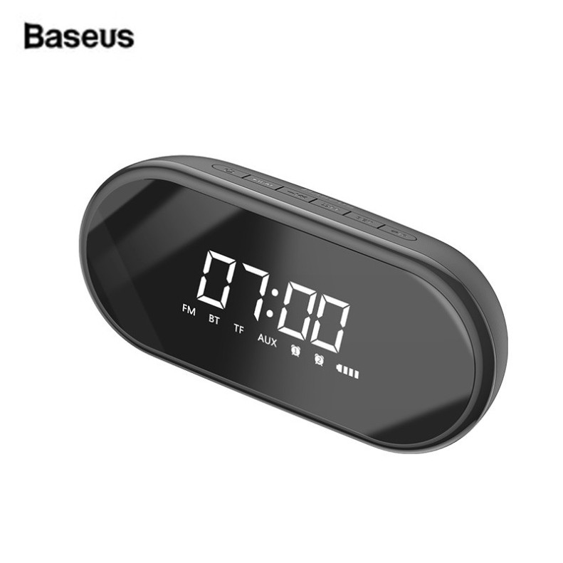 Loa không dây tích hợp đồng hồ báo thức đa năng 4 trong 1 Baseus Encok E09 Wireless Speaker Heavy Bass Stereo 6 giờ nghe