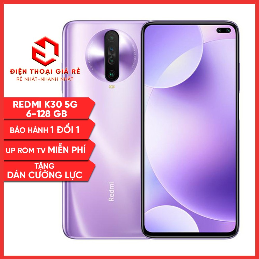 Điện Thoại Giá Rẻ XIAOMI REDMI K30 5G - RAM 6-64GB, RAM 6-128GB - [Giá rẻ, Bảo hành 3 tháng1 đổi 1 - Tặng cường lực]