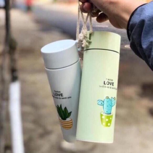 Combo 4 Bình giữ nhiệt có ruột thủy tinh đúng tích 400ml