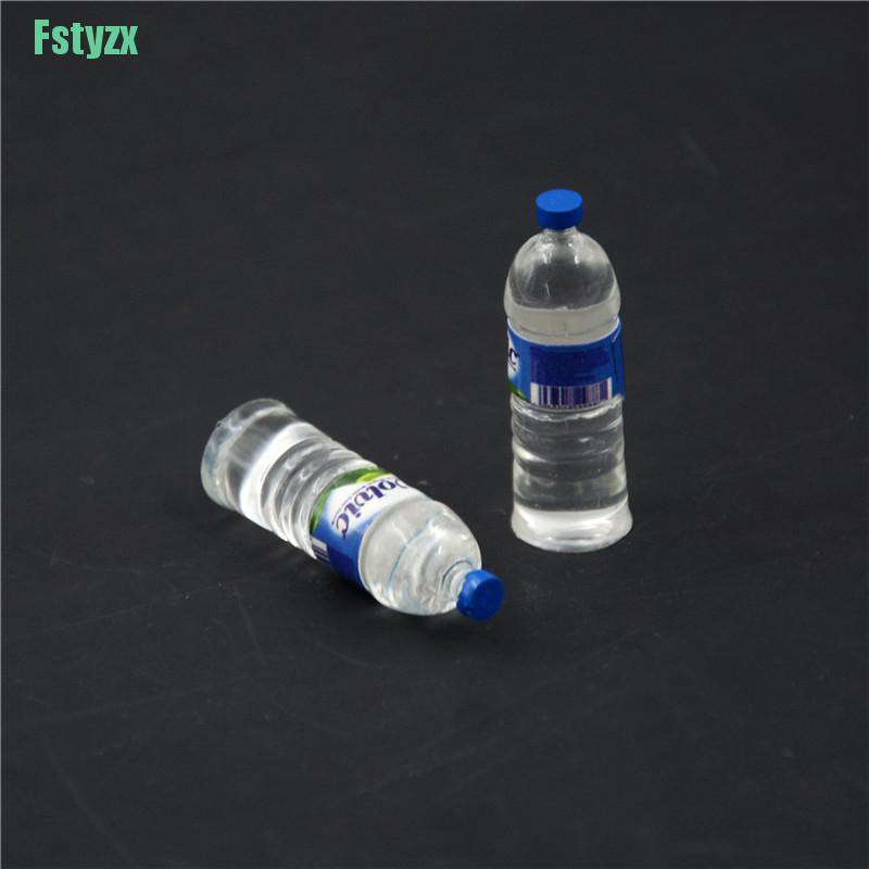 fstyzx 2pcs Bottle Water Drinking Miniature DollHouse 1:12 Toys Accessory Collection