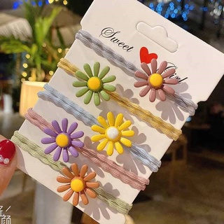 Dây thun cột tóc buộc tóc nữ Hoa cúc dễ thương