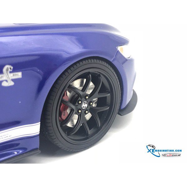 XE MÔ HÌNH TĨNH Ford Shelby Super Snake 2017 1:18 GTSpirit ( Xanh )