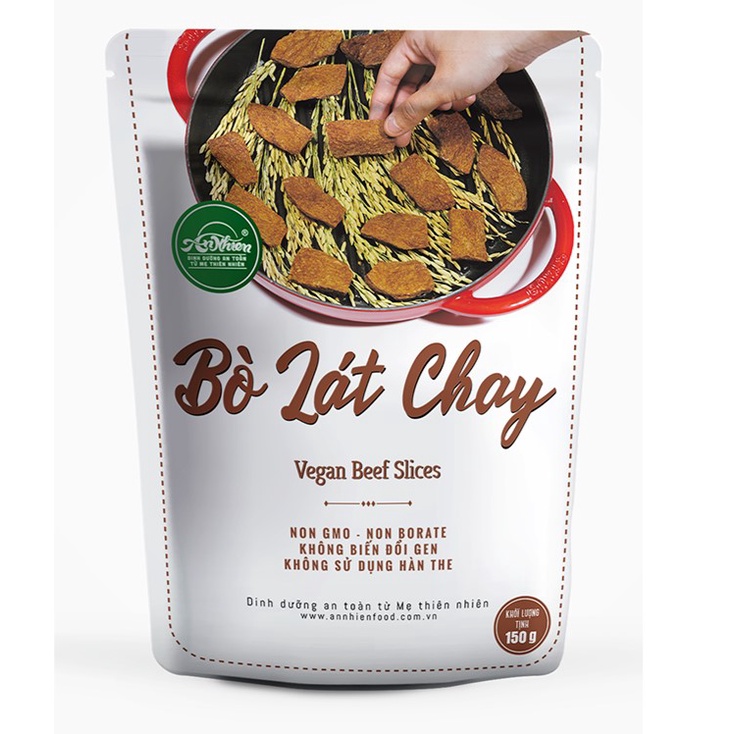 Bò Lát Chay An Nhiên 150G Không Biển Đổi Gen - Thực Phẩm Chay Chính Hãng An Nhiên