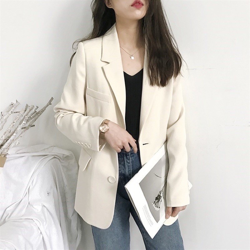 Áo Blaze Nữ Trơn Nhiều Màu - Áo Khoác Vets nữ Style Hàn Quốc