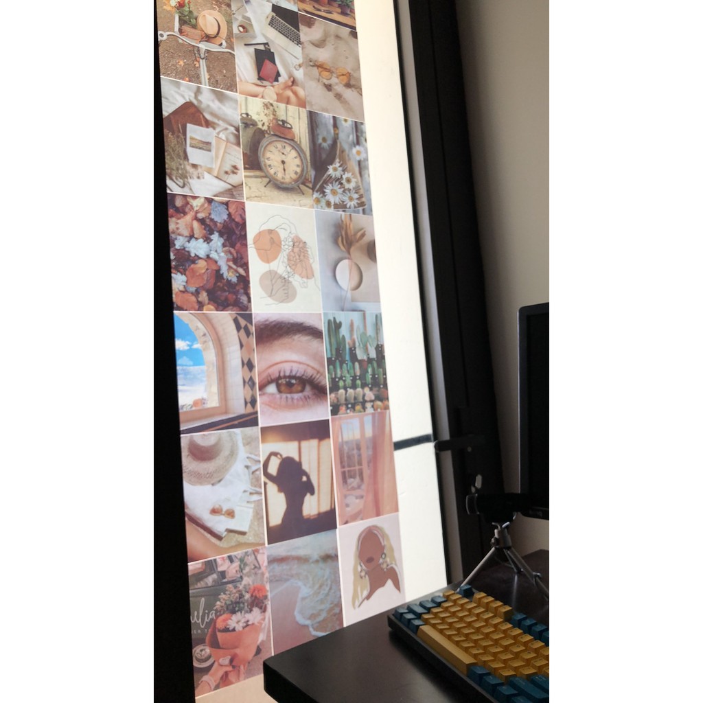 Postcard vintage cute sticker dán tường decor decal theme Autumn mùa thu mẫu 4 1304