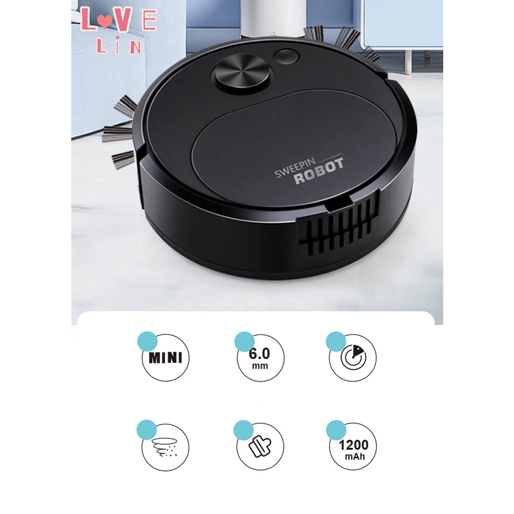 Máy Hút Bụi mini Tự Động Thông Minh Ba Trong Một