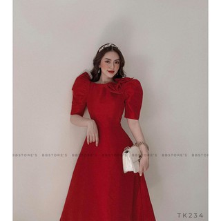  [BBSTORE'S] Đầm Nơ Vai Xoè Gadan -TK234