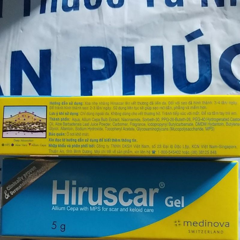 Hiruscar tuýp 5g CHÍNH HÃNG