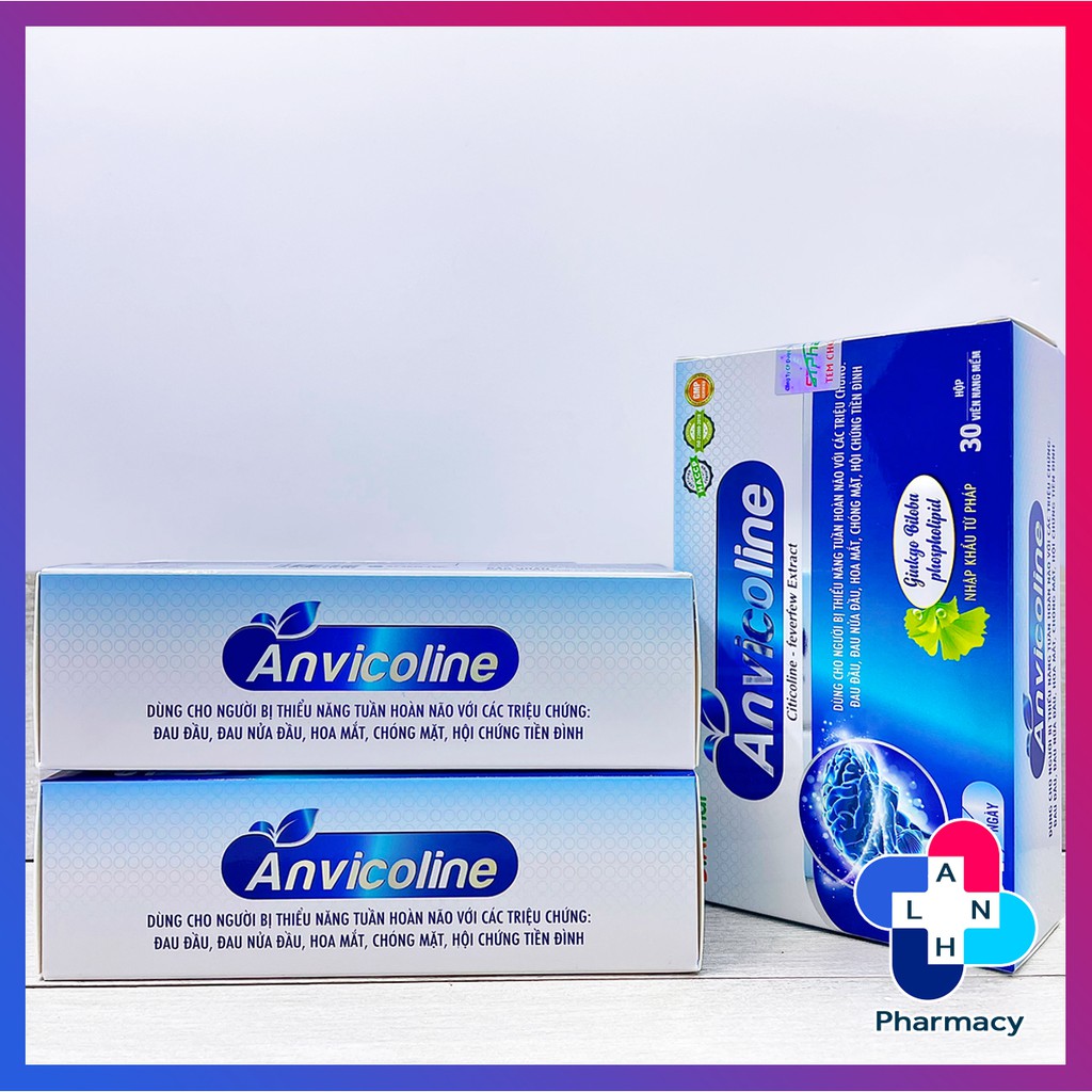 ANVICOLINE  - Hỗ trợ hoạt huyết, tăng cường tuần hoàn máu não.