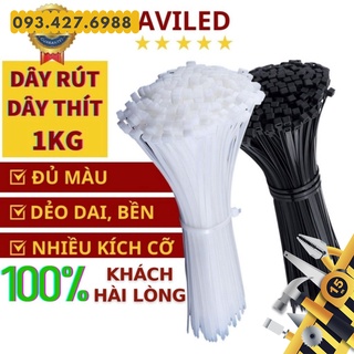 [Giá Sỉ] Dây Rút Nhựa 100gr Đen Trắng ⚜️ Dây Thít Nhựa ⚜️ Lạt Nhựa Siêu Bền ⚜️ Đủ Size