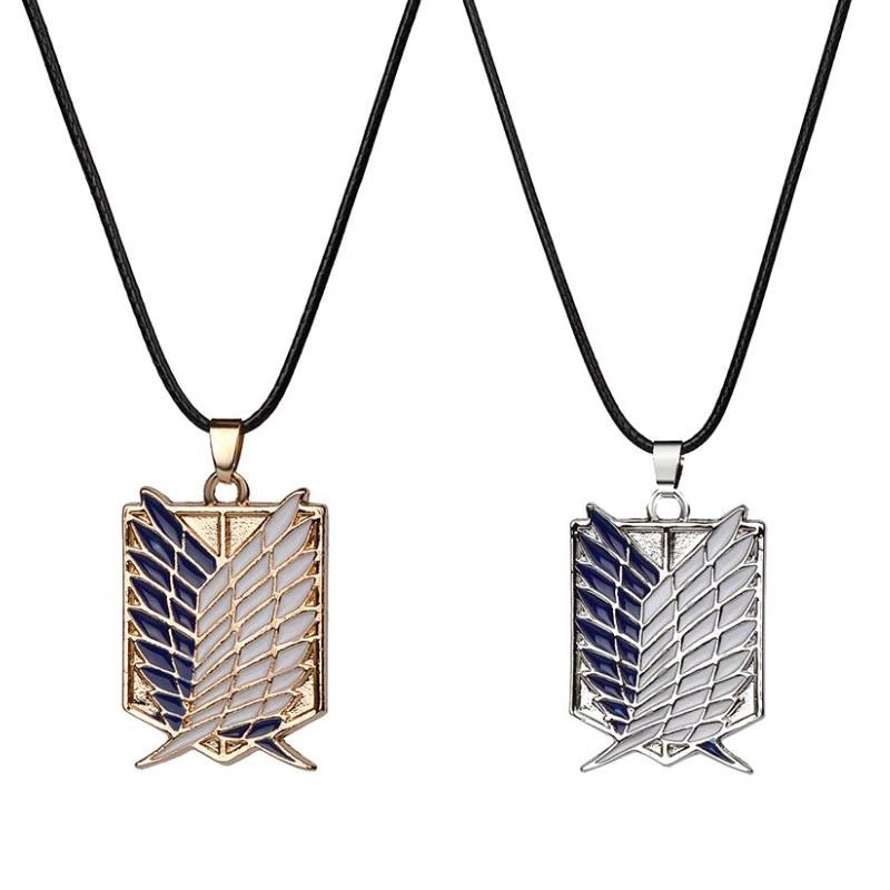 Attack on Titan Investigative Corps Logo Necklace Wings of Freedom Pendant
