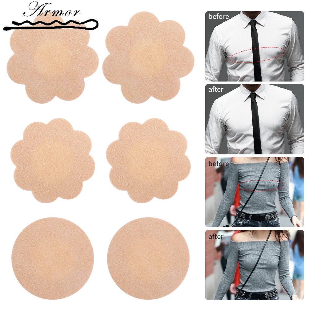 Miếng Dán Ngực Bằng Silicone Tự Dính Chống Lộ Dùng Một Lần Tiện Lợi