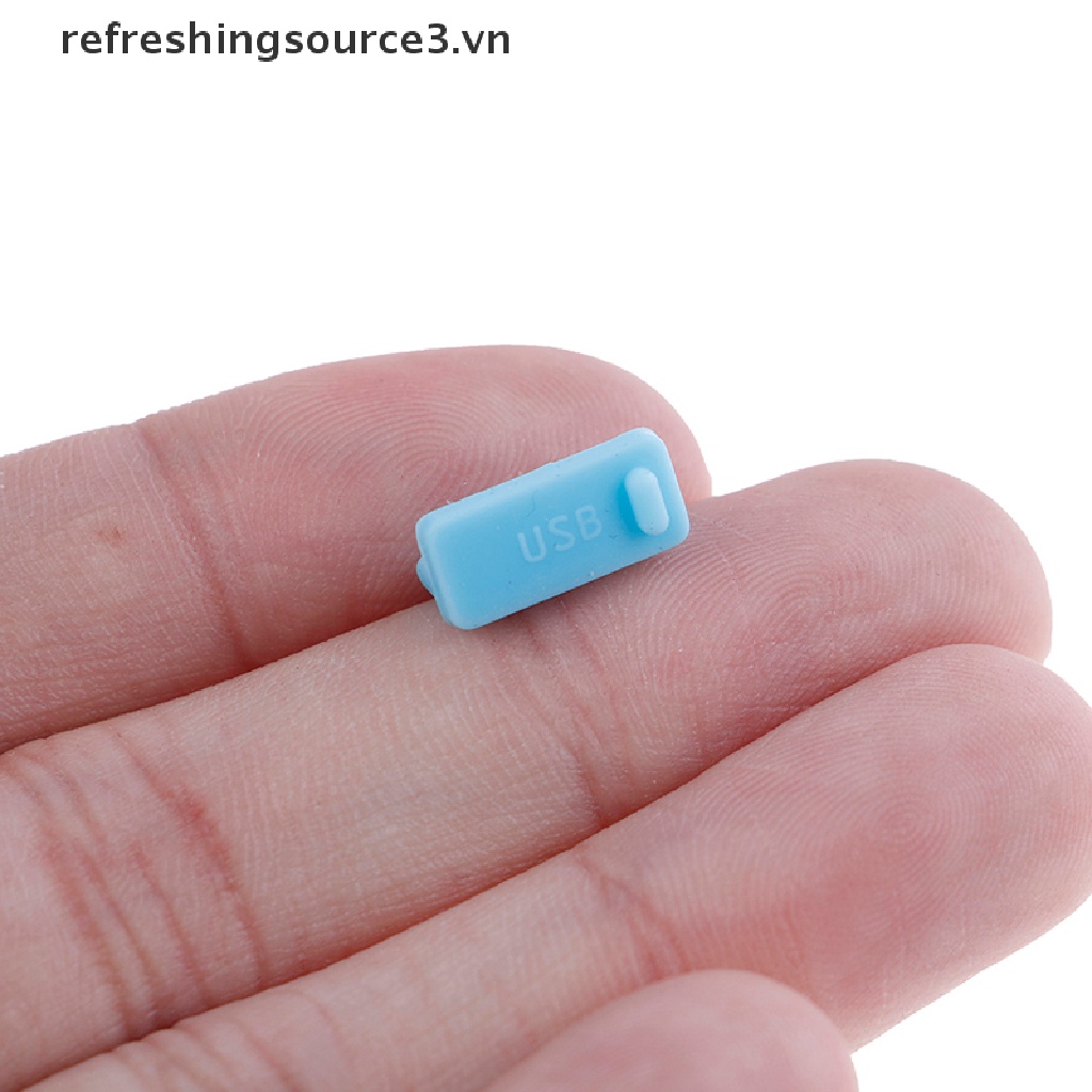 Bộ 10 Nắp silicone Đậy Ổ Cắm usb Chống Bụi