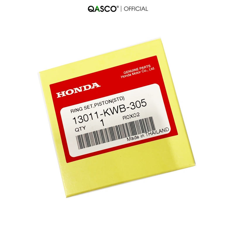 Bộ xéc măng HONDA Wave Rs 110 / Rsx / S (cỡ tiêu chuẩn 0.00)  QA(13011KWB305) _( 636)