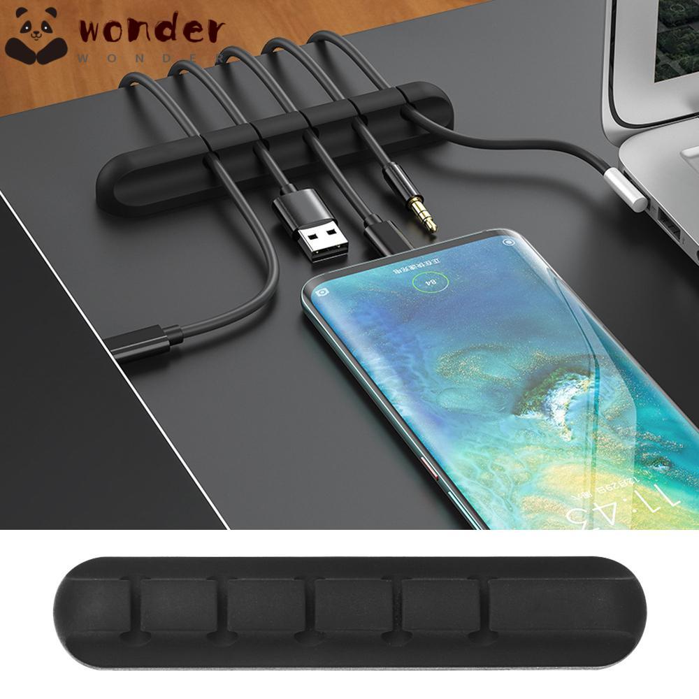 Kẹp bằng silicon giúp cố định dây cáp sạc cổng USB tiện dụng