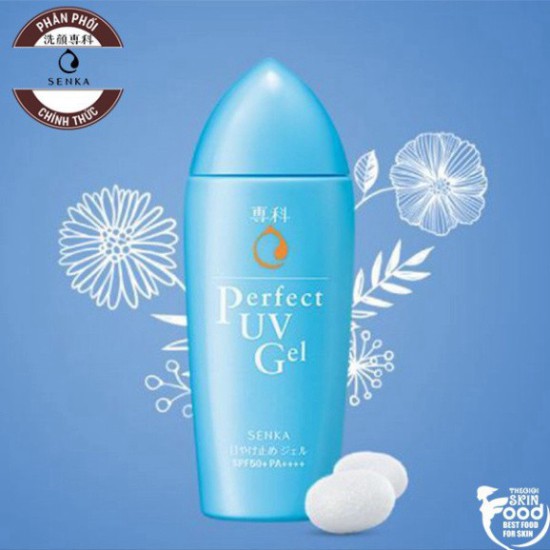 Gel Sữa Chống Nắng Dưỡng Ẩm Senka Perfect UV Gel SPF 50+/PA++++ EQ58